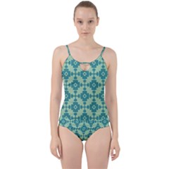 Pattern 3 Cut Out Top Tankini Set by GardenOfOphir