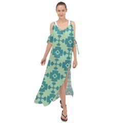 Pattern 3 Maxi Chiffon Cover Up Dress by GardenOfOphir