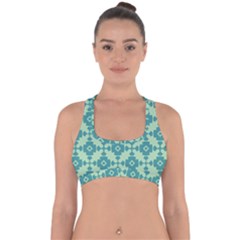 Pattern 3 Cross Back Hipster Bikini Top  by GardenOfOphir