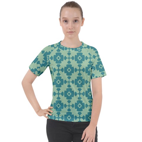 Pattern 3 Women s Sport Raglan Tee by GardenOfOphir