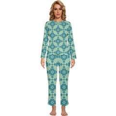 Pattern 3 Womens  Long Sleeve Lightweight Pajamas Set