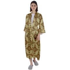 Pattern 6 Maxi Satin Kimono by GardenOfOphir