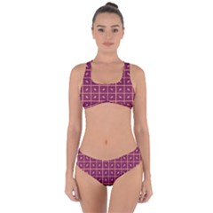 Pattern 9 Criss Cross Bikini Set by GardenOfOphir