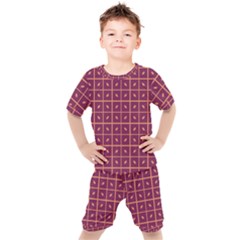 Pattern 9 Kids  Tee And Shorts Set by GardenOfOphir