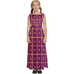 Pattern 9 Kids  Satin Sleeveless Maxi Dress by GardenOfOphir