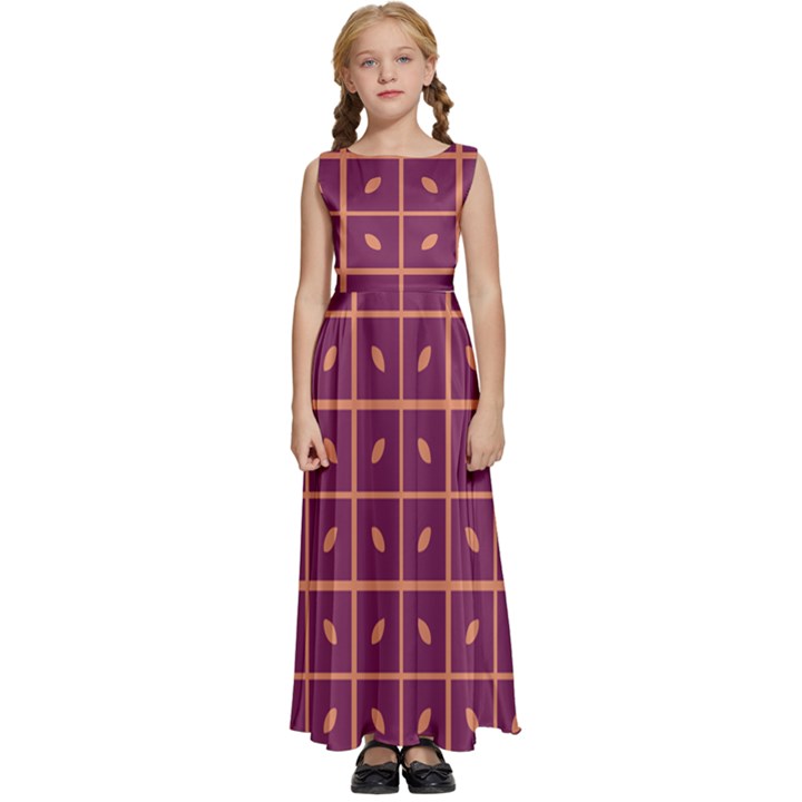 Pattern 9 Kids  Satin Sleeveless Maxi Dress