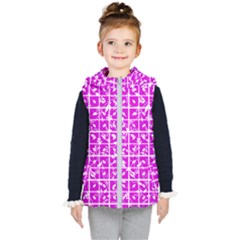 Pattern 8 Kids  Hooded Puffer Vest by GardenOfOphir