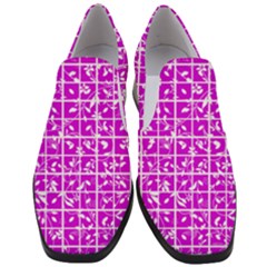 Pattern 8 Women Slip On Heel Loafers by GardenOfOphir