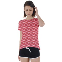 Pattern 10 Short Sleeve Open Back Tee by GardenOfOphir