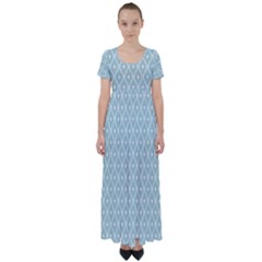 Pattern 12 High Waist Short Sleeve Maxi Dress by GardenOfOphir