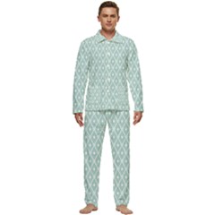 Pattern 12 Men s Long Sleeve Velvet Pocket Pajamas Set by GardenOfOphir