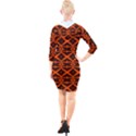 Pattern 14 Quarter Sleeve Hood Bodycon Dress View2