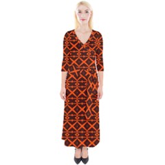 Pattern 14 Quarter Sleeve Wrap Maxi Dress by GardenOfOphir