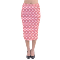 Pattern 13 Velvet Midi Pencil Skirt by GardenOfOphir