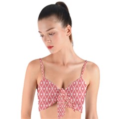 Pattern 13 Woven Tie Front Bralet by GardenOfOphir