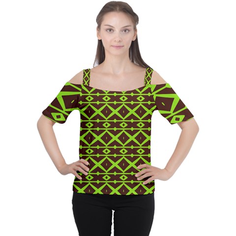 Pattern 17 Cutout Shoulder Tee by GardenOfOphir