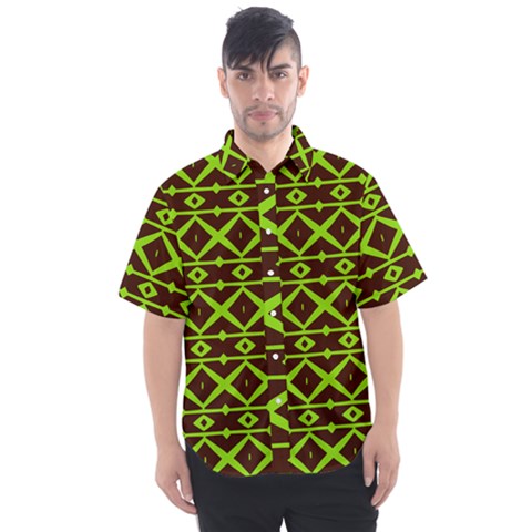 Pattern 17 Men s Short Sleeve Shirt by GardenOfOphir