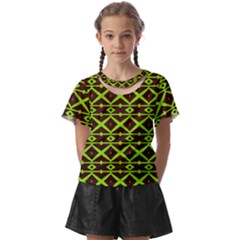 Pattern 17 Kids  Front Cut Tee by GardenOfOphir