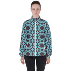 Pattern 20 Women s High Neck Windbreaker