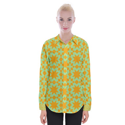 Pattern 21 Womens Long Sleeve Shirt by GardenOfOphir