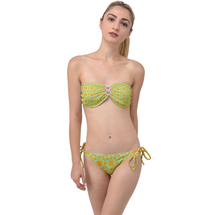 Pattern 21 Twist Bandeau Bikini Set