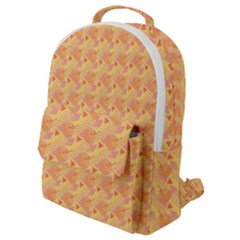 Peach Leafs Flap Pocket Backpack (small) by Sparkle