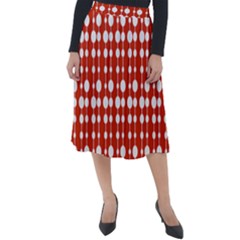 Pattern 23 Classic Velour Midi Skirt  by GardenOfOphir