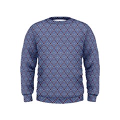 Blue Diamonds Kids  Sweatshirt by Sparkle