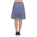 Blue Diamonds Chiffon Wrap Front Skirt View2