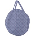 Blue Diamonds Giant Round Zipper Tote View1