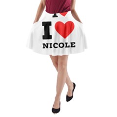 I Love Nicole A-line Pocket Skirt by ilovewhateva