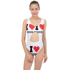 I Love Nicole Center Cut Out Swimsuit by ilovewhateva