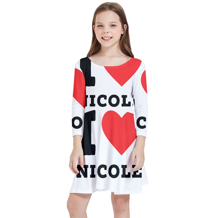 I love nicole Kids  Quarter Sleeve Skater Dress