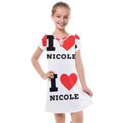 I Love Nicole Kids  Cross Web Dress by ilovewhateva