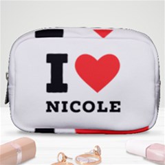 I Love Nicole Make Up Pouch (small) by ilovewhateva