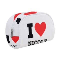 I Love Nicole Make Up Case (small) by ilovewhateva