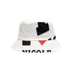 I Love Nicole Inside Out Bucket Hat (kids) by ilovewhateva