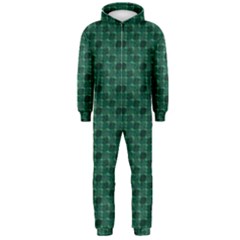 Green Pattern Hooded Jumpsuit (men)