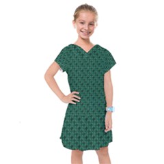 Green Pattern Kids  Drop Waist Dress by Sparkle