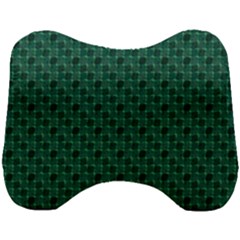 Green Pattern Head Support Cushion