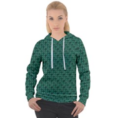 Green Pattern Women s Overhead Hoodie