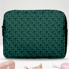 Green Pattern Make Up Pouch (Large)