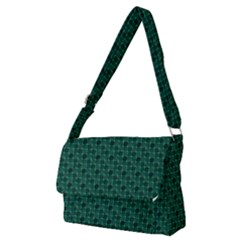 Green Pattern Full Print Messenger Bag (M)