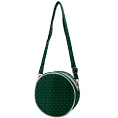 Green Pattern Crossbody Circle Bag by Sparkle