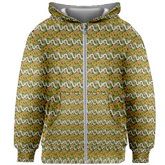 Pattern Kids  Zipper Hoodie Without Drawstring