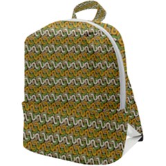 Pattern Zip Up Backpack by Sparkle