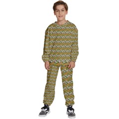 Pattern Kids  Sweatshirt Set