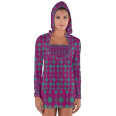 Pattern 26 Long Sleeve Hooded T-shirt by GardenOfOphir