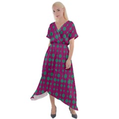 Pattern 26 Cross Front Sharkbite Hem Maxi Dress by GardenOfOphir