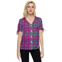 Pattern 26 Bow Sleeve Button Up Top by GardenOfOphir